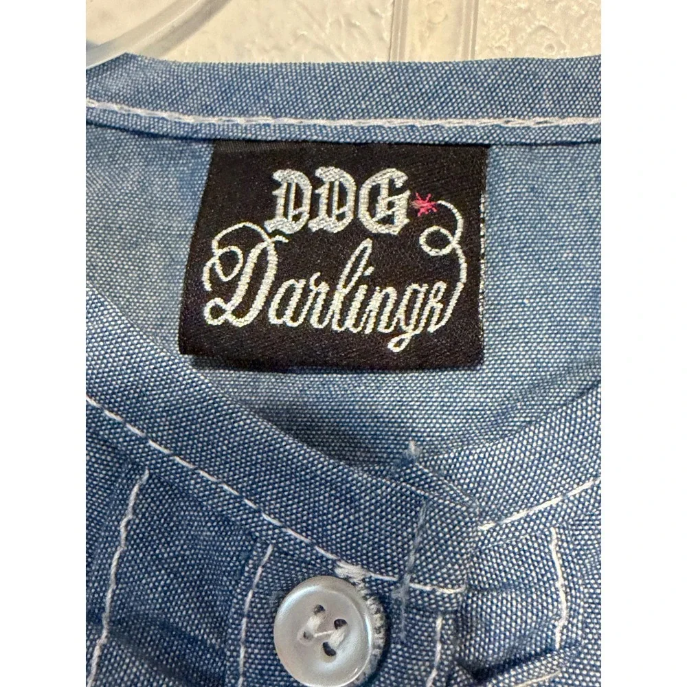 DDG‎ Darlings Baby Girls 18M Denim Floral Dress and Pink Leggings Outfit Set